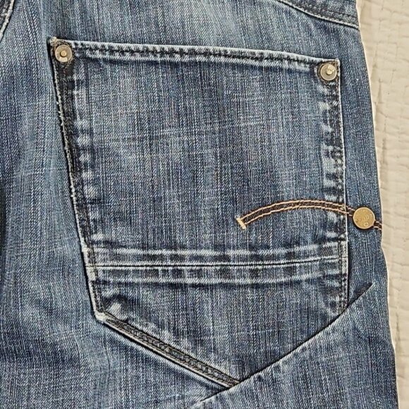 G-Star Raw Denim Jeans Men's 30x30 Blue Straight Leg Button Fly EUC Streetwear - Picture 12 of 14